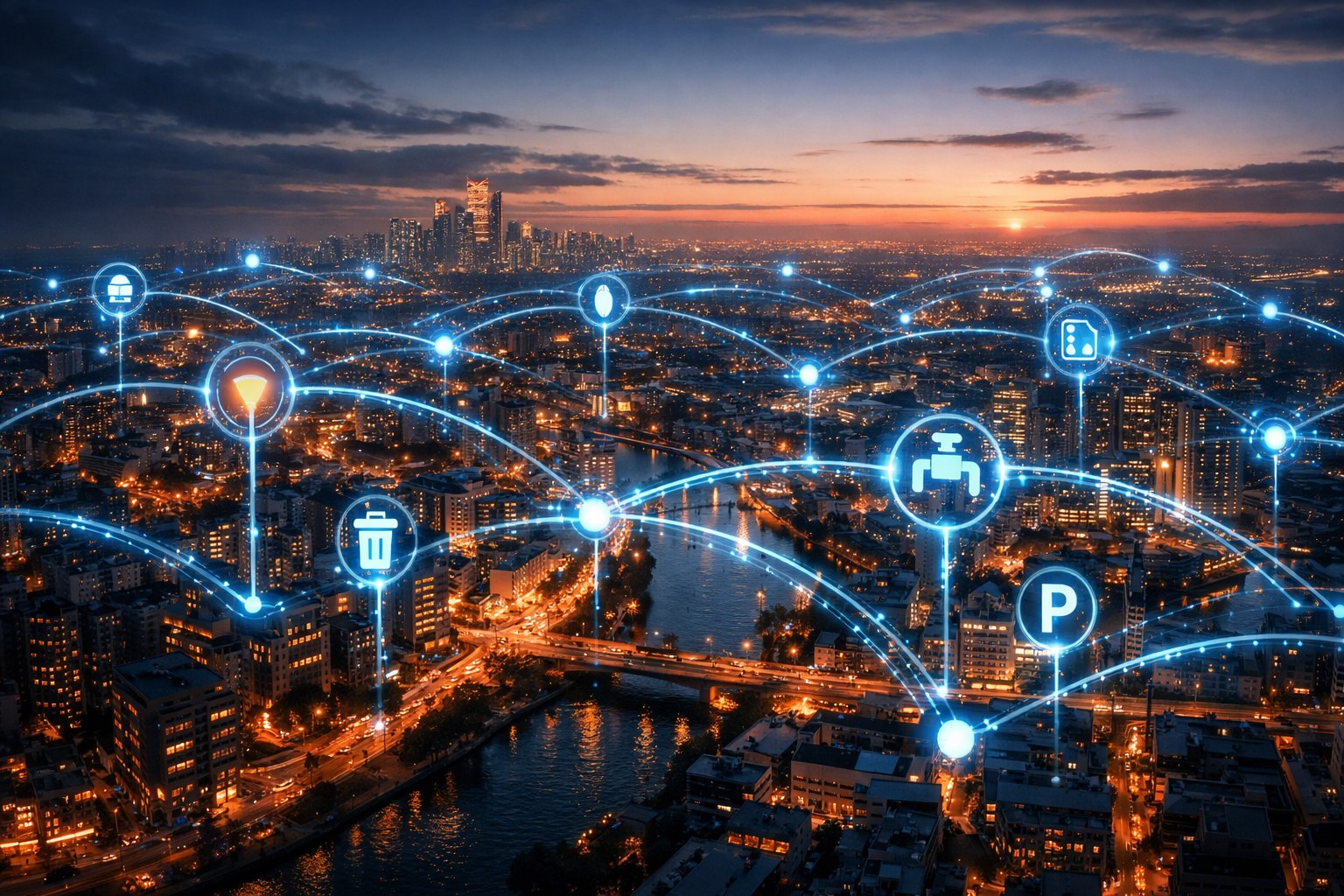 Smart city wireless network infrastructure overview