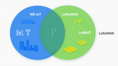 NB-IoT vs LoRaWAN network coverage comparison diagram